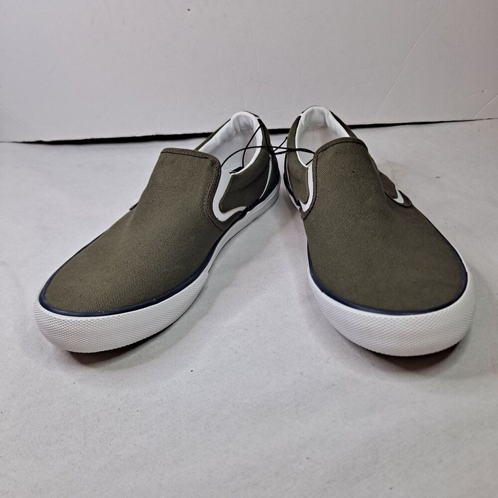 Hurley Kayo Slip-on Sneakers Men's 10 Dark Green Textile